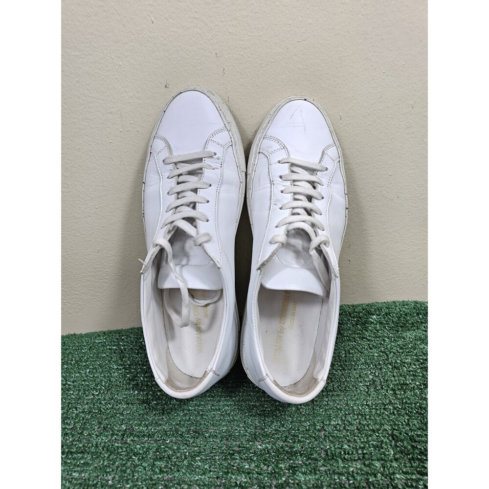 Woman by COMMON PROJECTS Original Achilles Low Confetti Shoes White Black Sz 9 - Picture 5 of 11